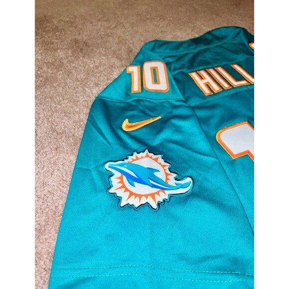 Tyreek Hill #10 Miami Dolphins Jersey Men’s Small Nike Aqua NFL NWT - Picture 8 of 9